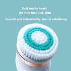 Electric Silicone Bath Brush Long Handle Body Scrubber Massage Tool