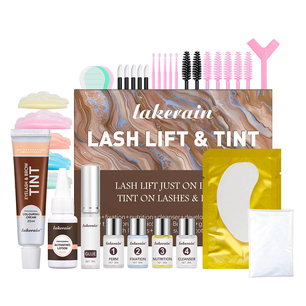 Professional Lash Lift and Eyebrow Tinting Kit