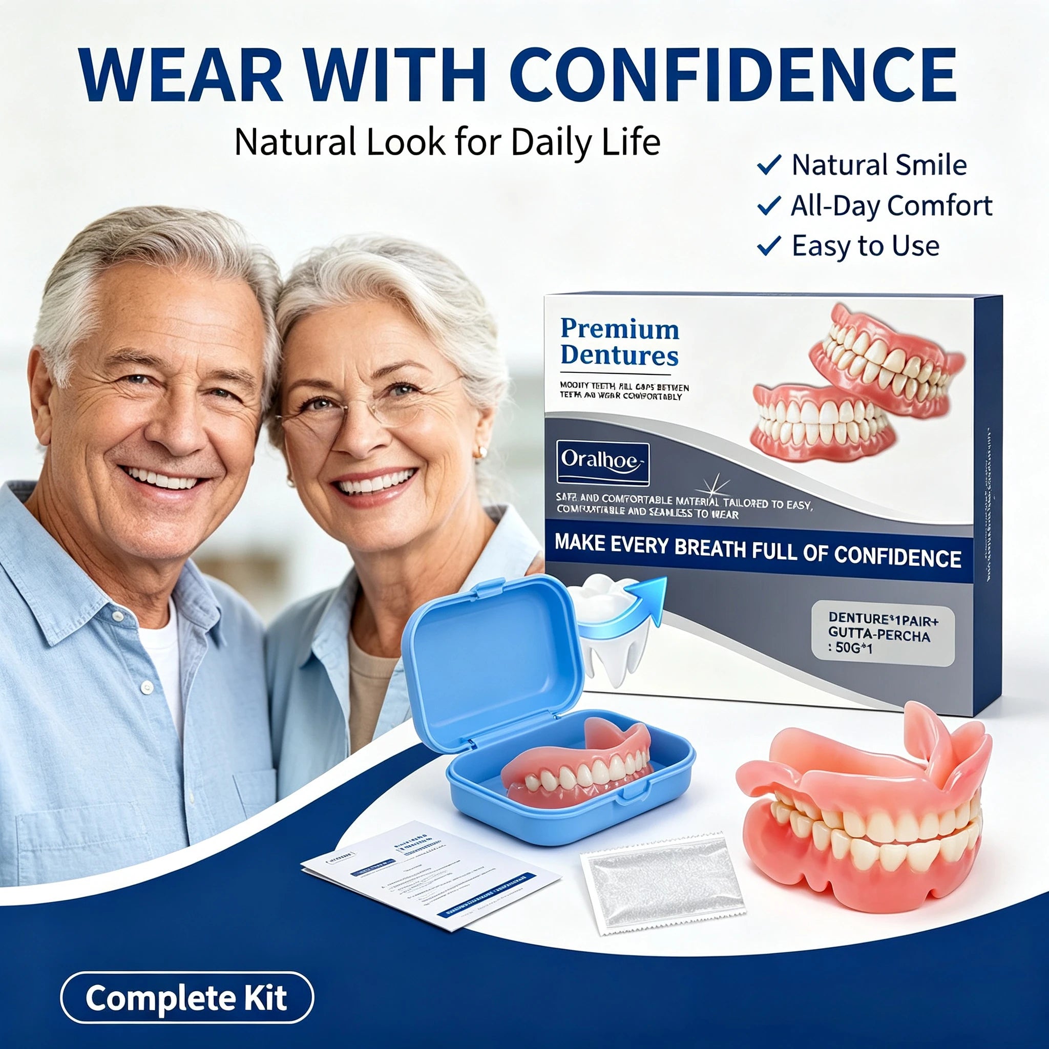 Cosmetic Silicone Teeth Covers for Smile Confidence - 3