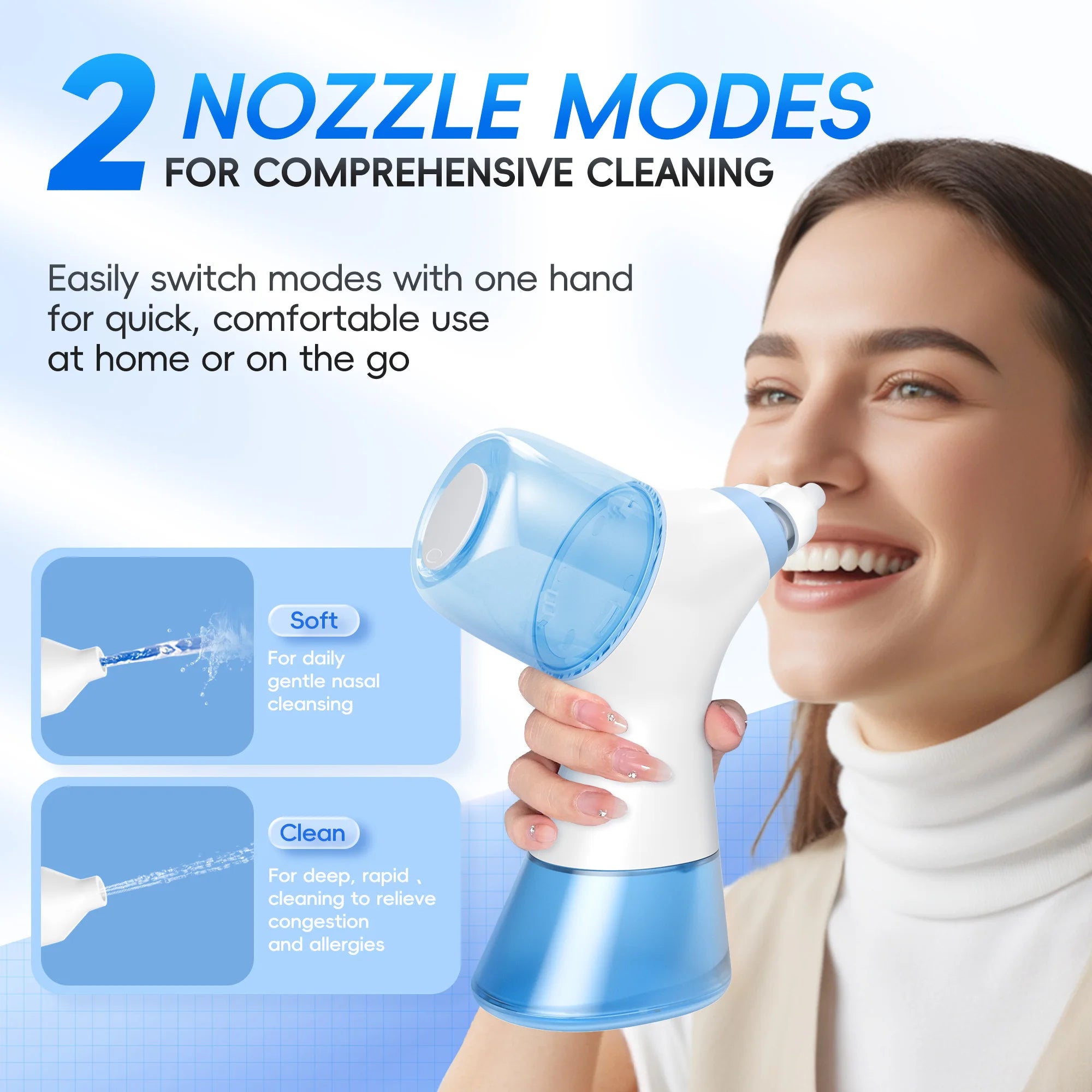 Electric Nasal Irrigation and Sinus Rinse System - 6