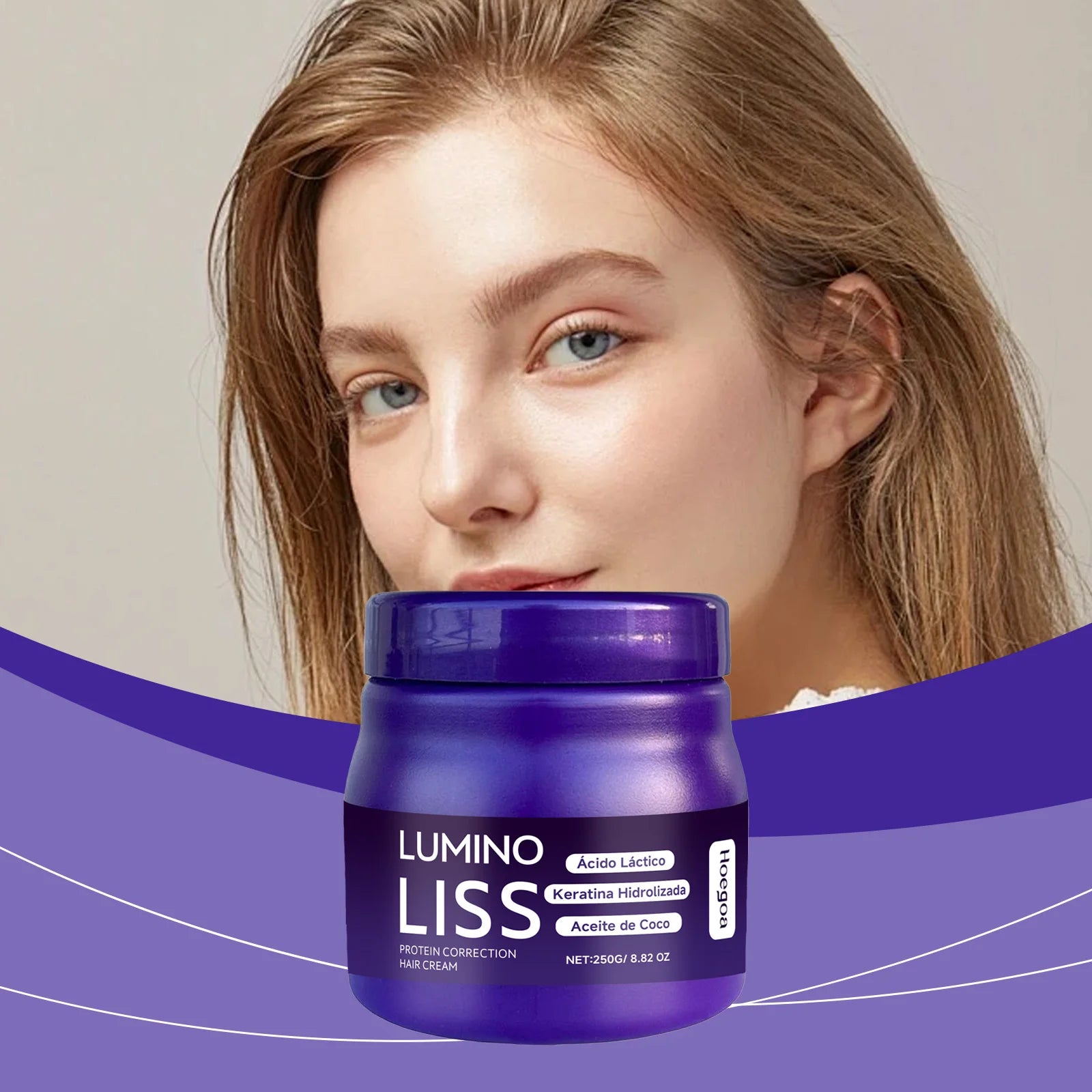 Protein Correction Hair Straightening Cream for Frizzy Hair - 3
