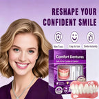 Comfort Fit Silicone Cosmetic Dentures for Instant Smile