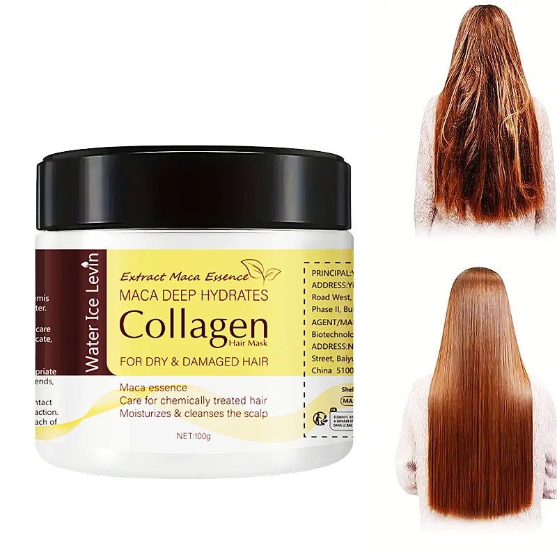 Water Ice Levin Collagen Hair Mask Deep Hydrating Repair Treatment 100g