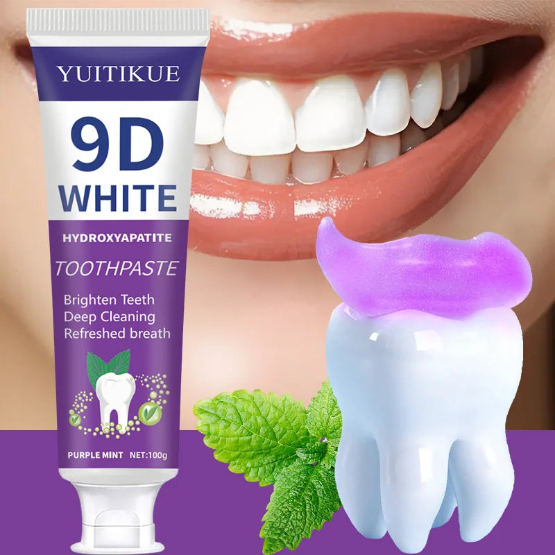 YUITIKUE Purple Teeth Whitening Toothpaste Stain Removal 100g