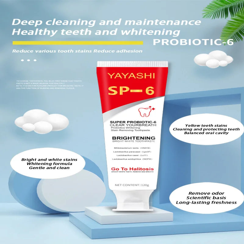 Probiotic Teeth Whitening Toothpaste for Stain Removal
