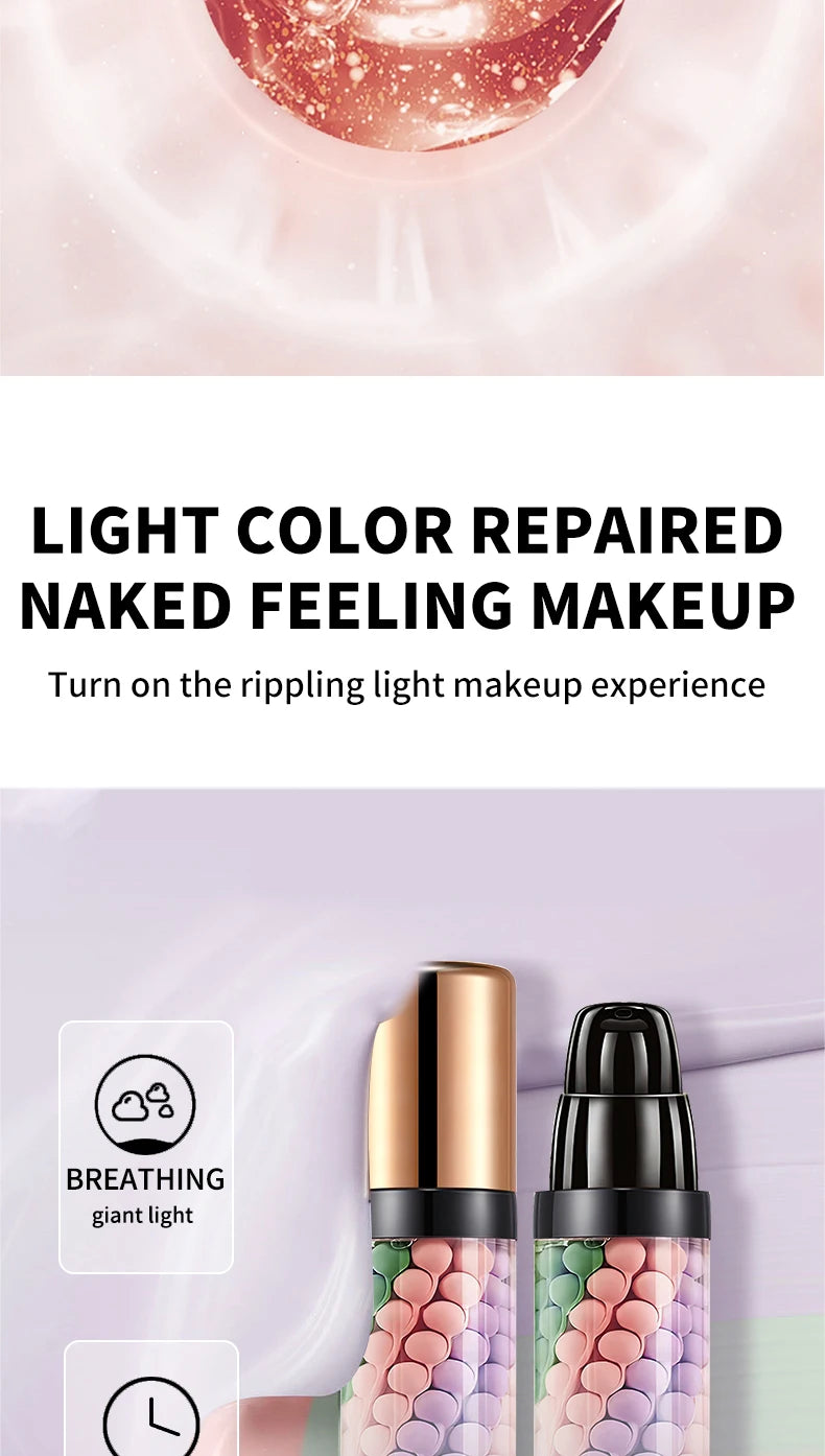 OCHEAL Tri Color Makeup Primer Moisturizing Face Isolation Cream