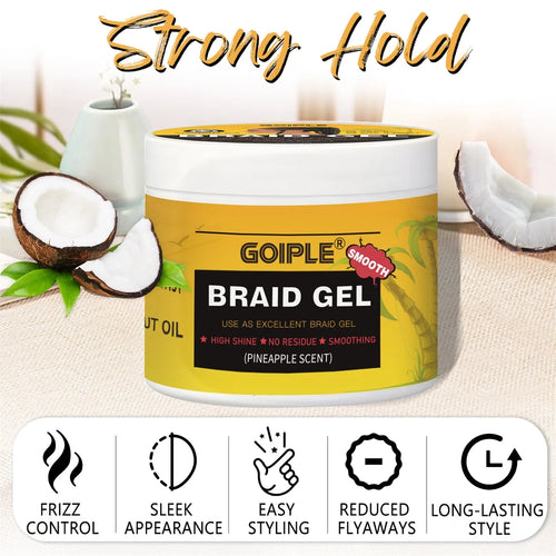 100g Pineapple Scented Braid Gel Smoothing Hairstyle Fixative Cream