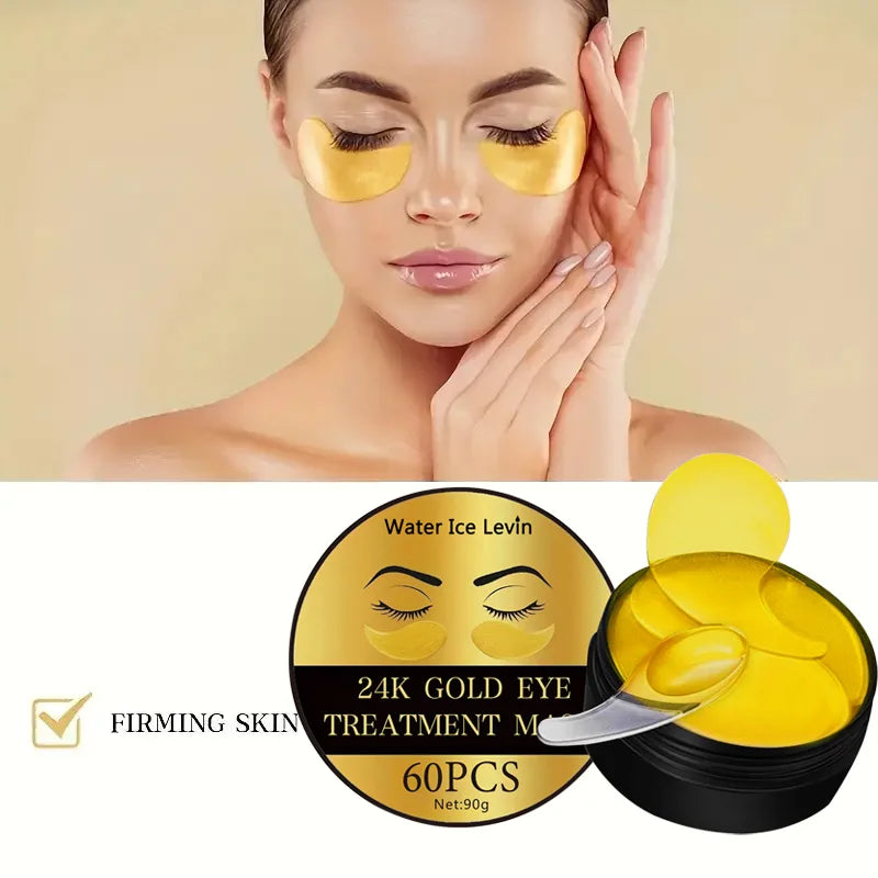 24K Gold Collagen Eye Mask Treatment for Dark Circles and Puffiness