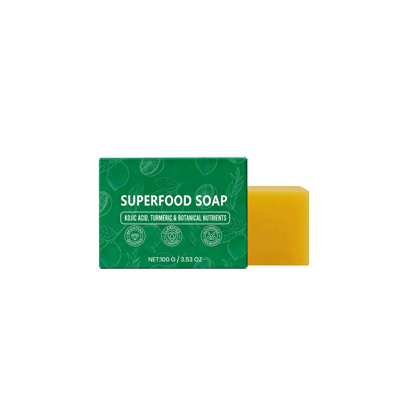 Kojic Acid and Turmeric Botanical Soap Bar for Skin Brightening