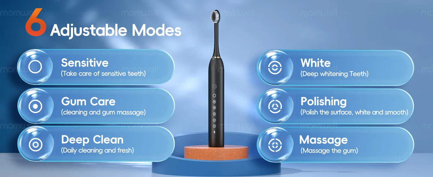 Portable Water Flosser and Sonic Electric Toothbrush Oral Care Set - 15