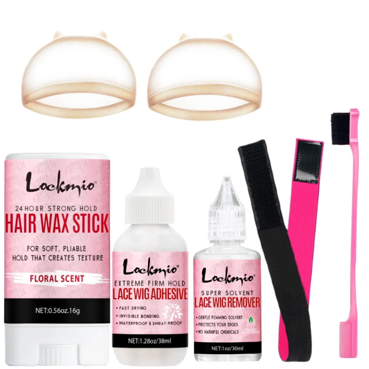 Lockmio Hair Wax Stick and Lace Wig Adhesive Remover Kit