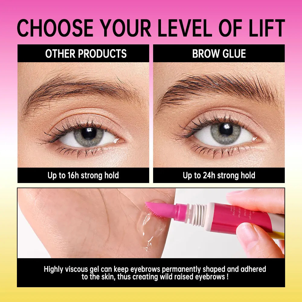 Long-Lasting Brow Lamination Gel for Defined Brows
