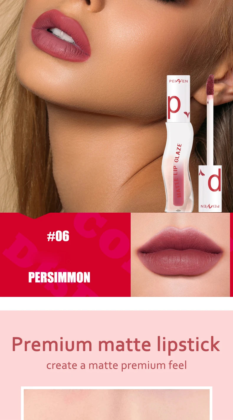 Long Lasting Matte Lipstick Waterproof Non Stick Lip Glaze - 17