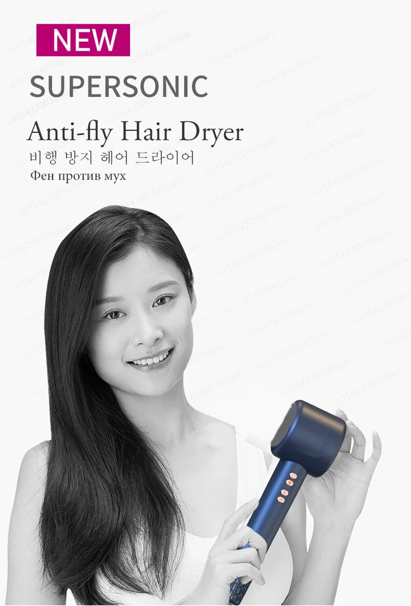 Professional Ionic Hair Dryer with Styling Attachments Quick Dry - 9