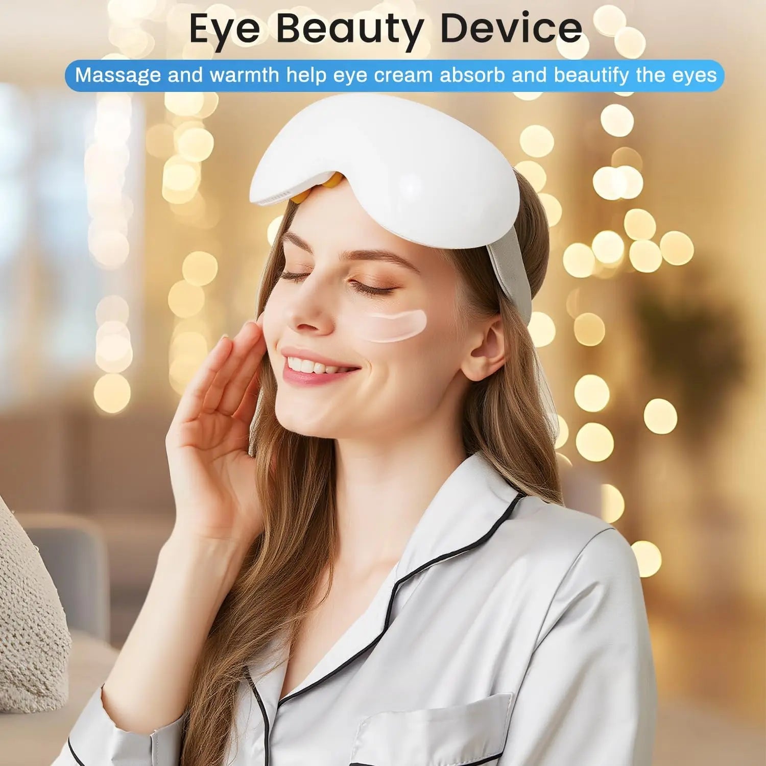 Smart Eye Massager with Cooling and Vibration for Eye Strain Relief - 12