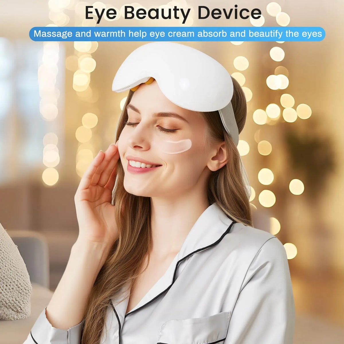 Smart Eye Massager with Cooling and Vibration for Eye Strain Relief