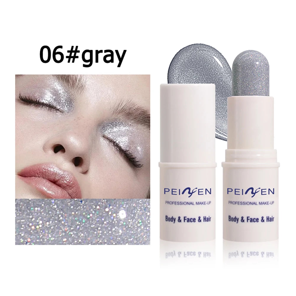 Peifen Glitter Makeup Stick Waterproof Face Body Highlighter