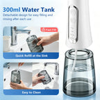 Portable Rechargeable Oral Irrigator Water Flosser for Teeth