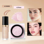 Face Concealer and Matte Setting Powder Makeup Set