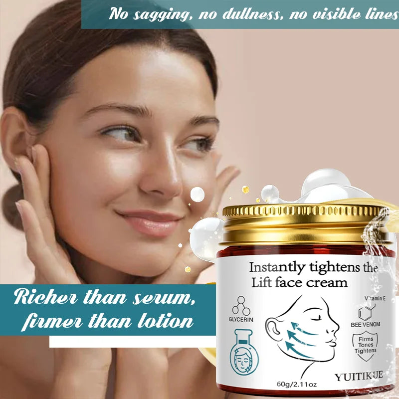 YUITIKUE Bee Venom Face Cream Firming Moisturizer for Anti Aging