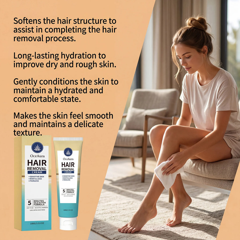 Painless Hair Removal Cream for Sensitive Skin