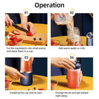 Portable Wireless Electric Juicer Cup for Fresh Fruit Smoothies