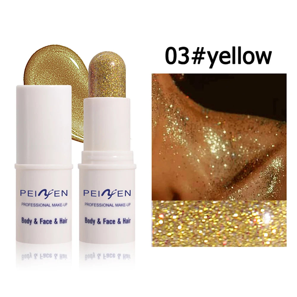 Peifen Glitter Makeup Stick Waterproof Face Body Highlighter