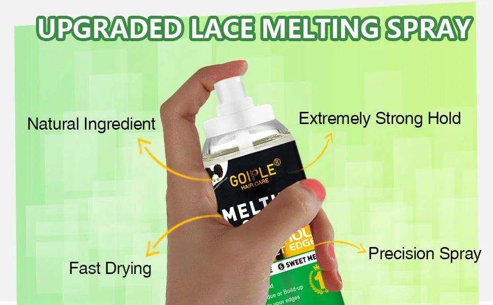 Goiple Lace Wig Adhesive Kit Melting Spray Hair Wax and Edge Control - 9