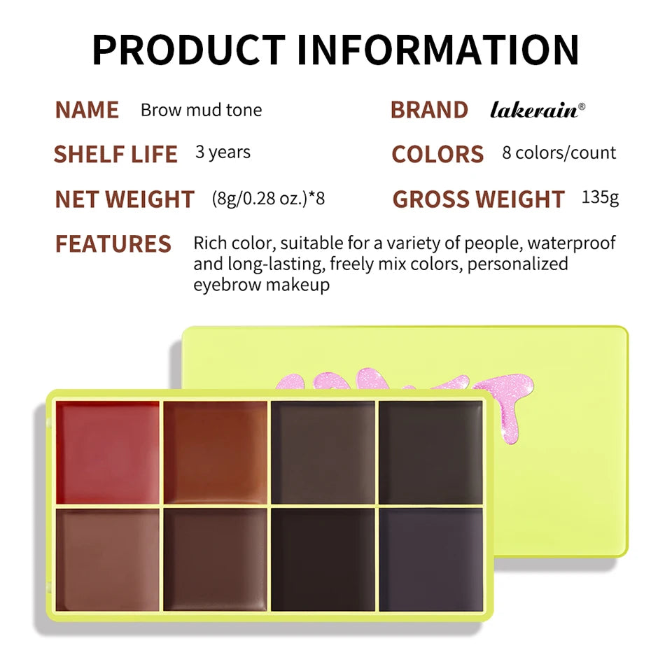 8-Color Cream Blush and Contour Palette