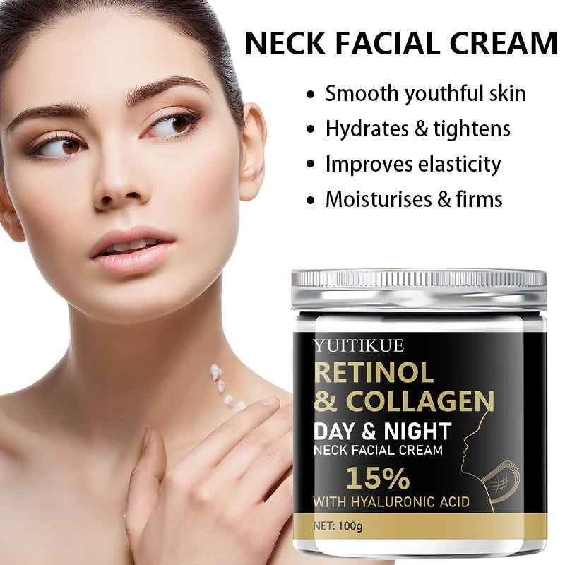 YUITIKUE Retinol Collagen Neck Cream 100g Firming Anti Aging Moisturizer