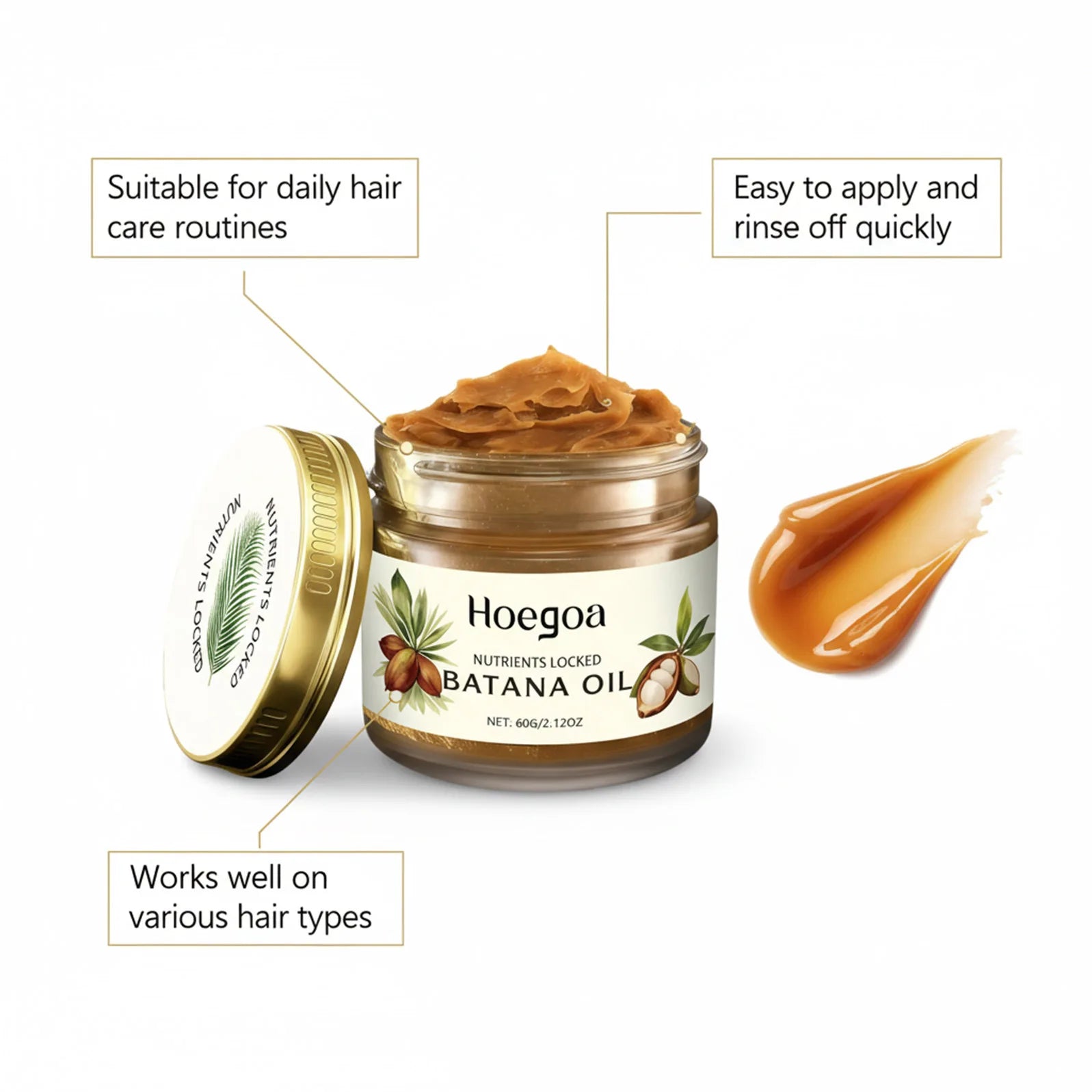 Raw Batana Oil Hair Mask Scalp Treatment 60g