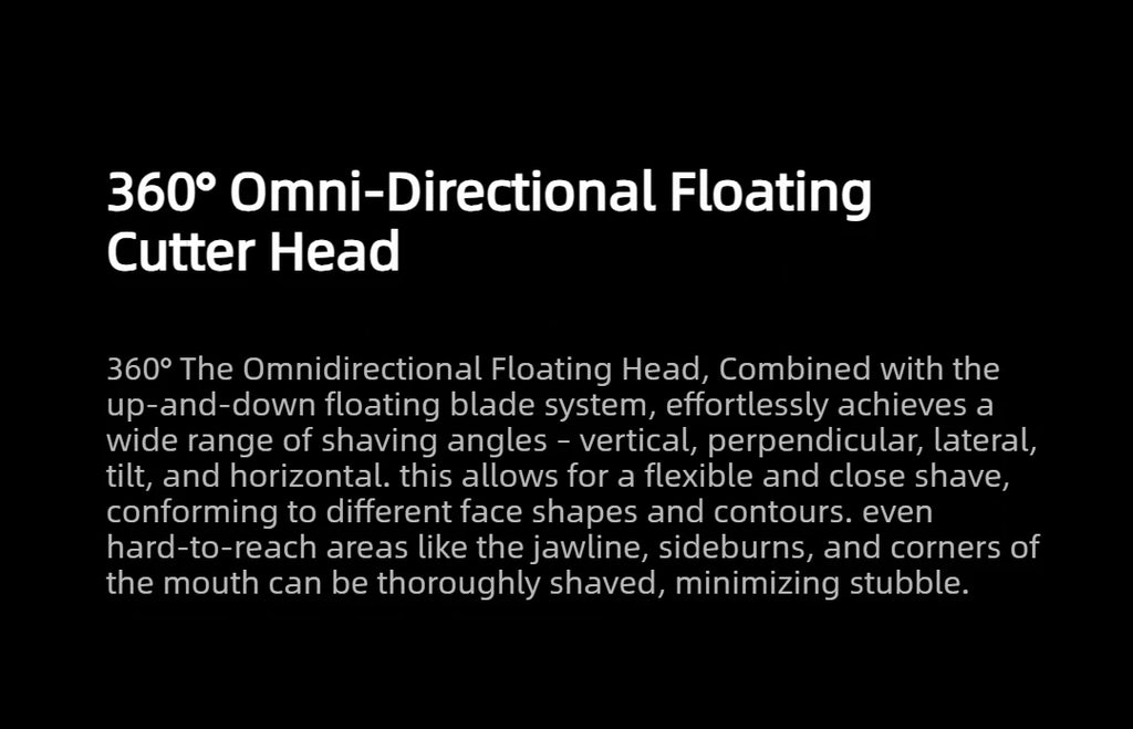 MIJIA Electric Shaver Pro 360 Floating Head Waterproof Beard Trimmer