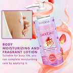 YUITIKUE Strawberry Body Lotion Moisturizing Fragrant Skin Cream 150g