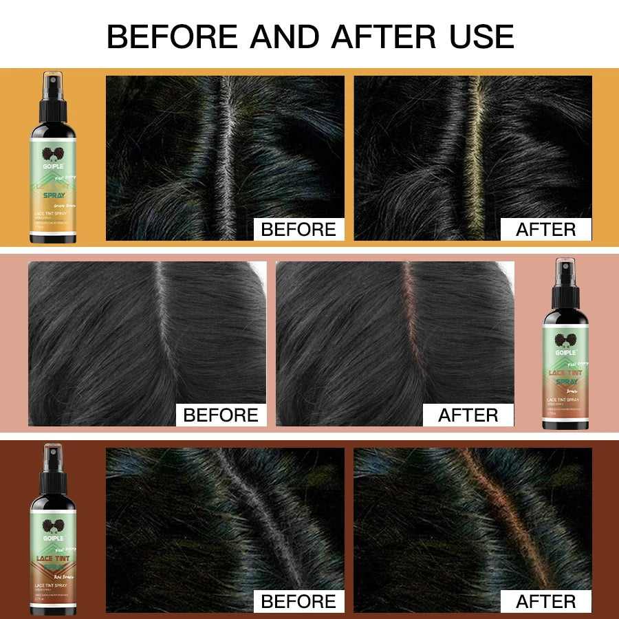 Goiple Lace Tint Spray Waterproof Hairline Wig Color Mousse