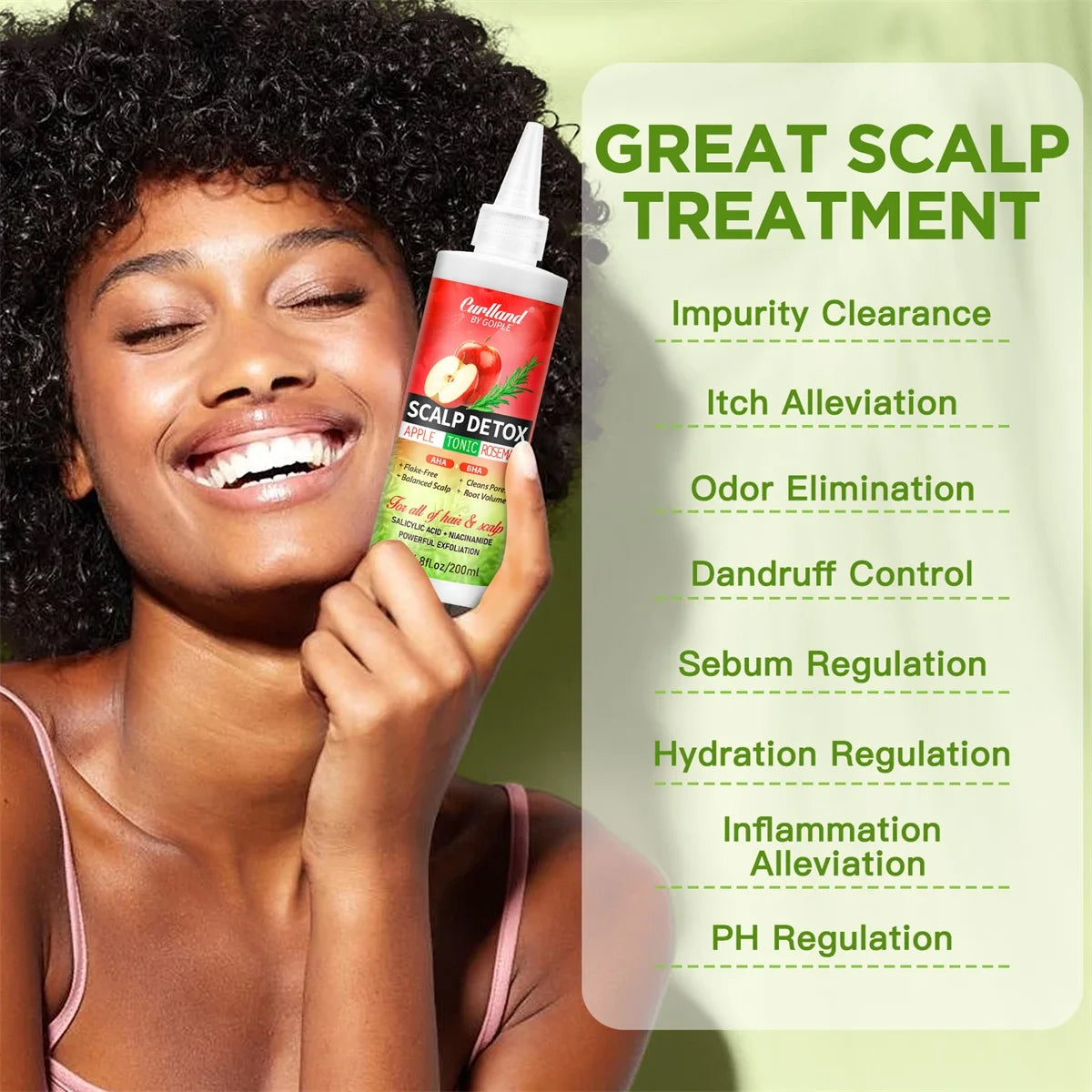 Goiple Apple Cider Vinegar Shampoo and Scalp Detox Treatment Set - 5