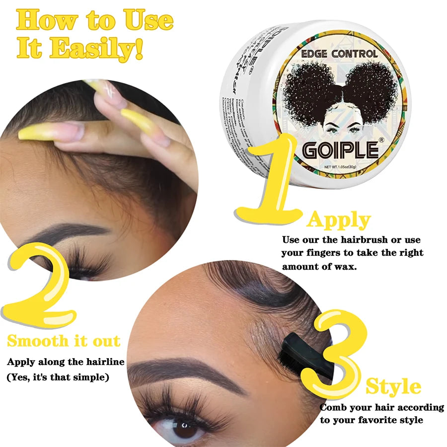 Goiple Lace Wig Styling Kit Hair Wax Stick Edge Control and Adhesive
