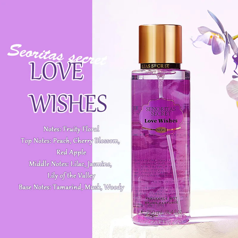 Senoritas Secret Fragrance Body Spray Long Lasting Scent Deodorant 250ml