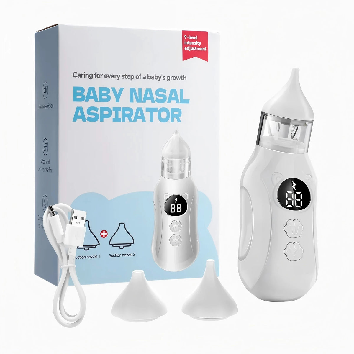 Electric Baby Nasal Aspirator with Adjustable Suction
