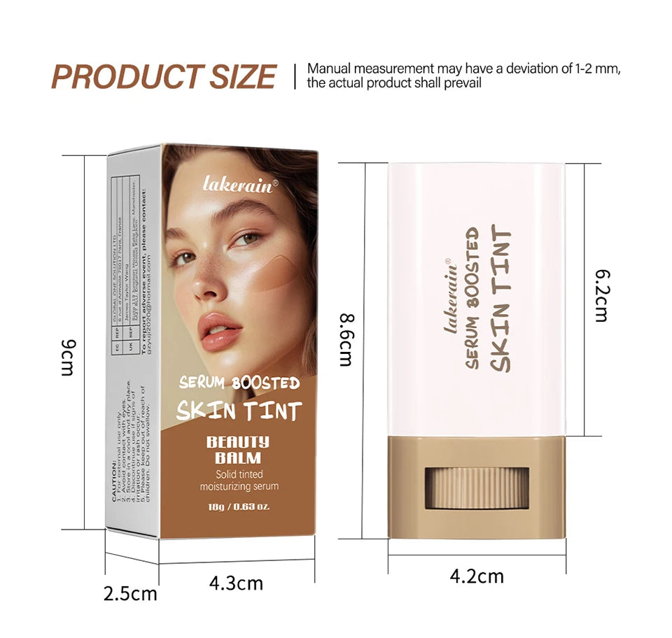 Matte Foundation Stick with Built-in Brush for Flawless Coverage