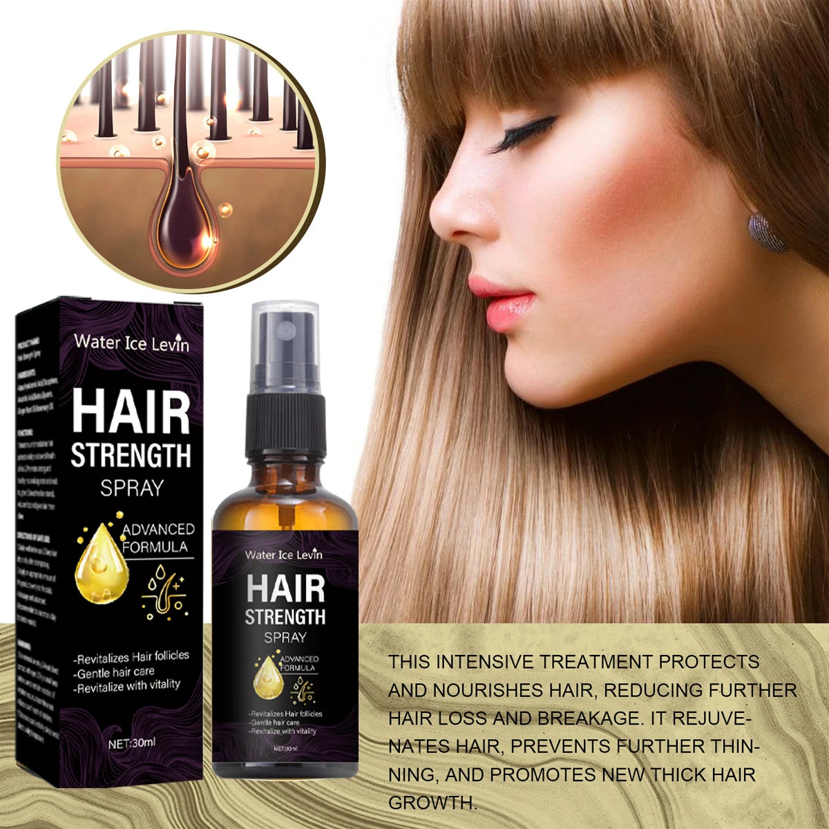 Hair Strength Spray with Biotin and Ginger Oil - 6