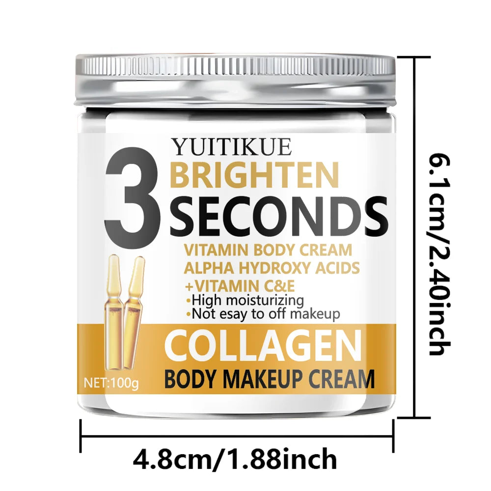YUITIKUE Vitamin C E Collagen Brightening Body Cream 100g - 8