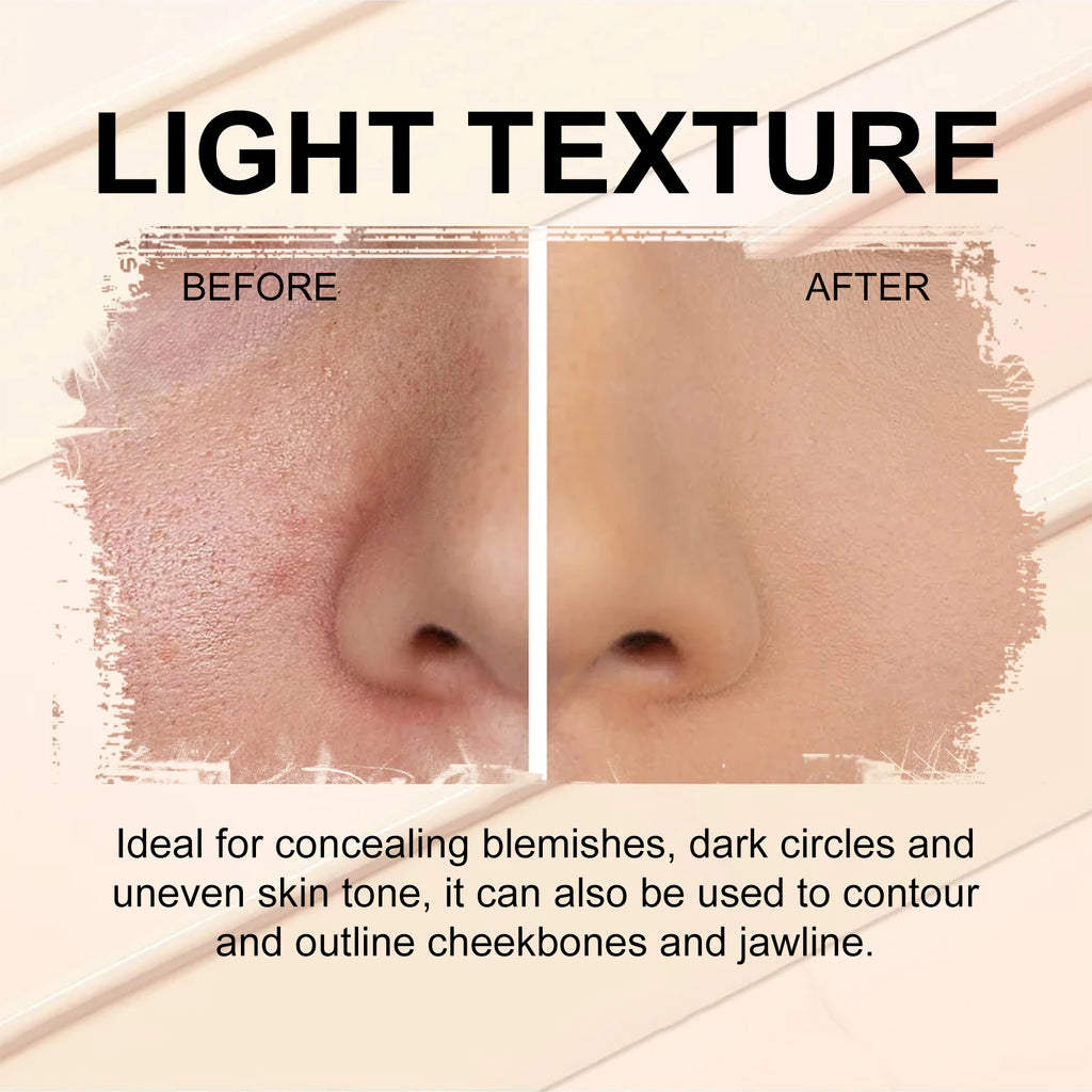 3-Color Cream Concealer Palette for Flawless Coverage