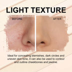 3-Color Cream Concealer Palette for Flawless Coverage