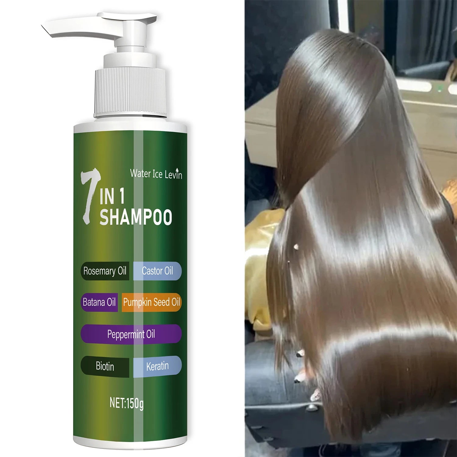 7-in-1 Rosemary Batana and Castor Oil Hair Shampoo 150g