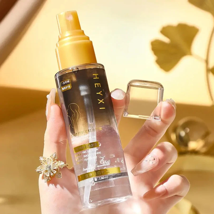 HEYXI Smooth Hair Care Essential Oil Spray for Dry Hair and Split Ends