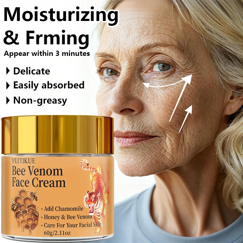 Bee Venom Face Cream Anti Aging Moisturizer Firming Skin Care 60g - 4