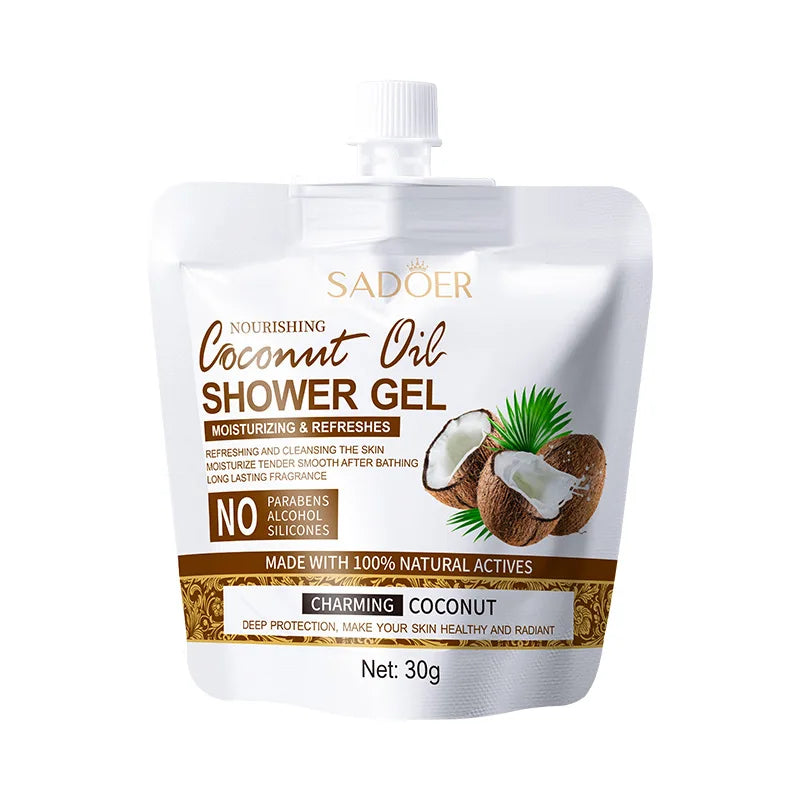 SADOER Nourishing Coconut Oil Shampoo Portable Travel Size Hair Cleanser - 16
