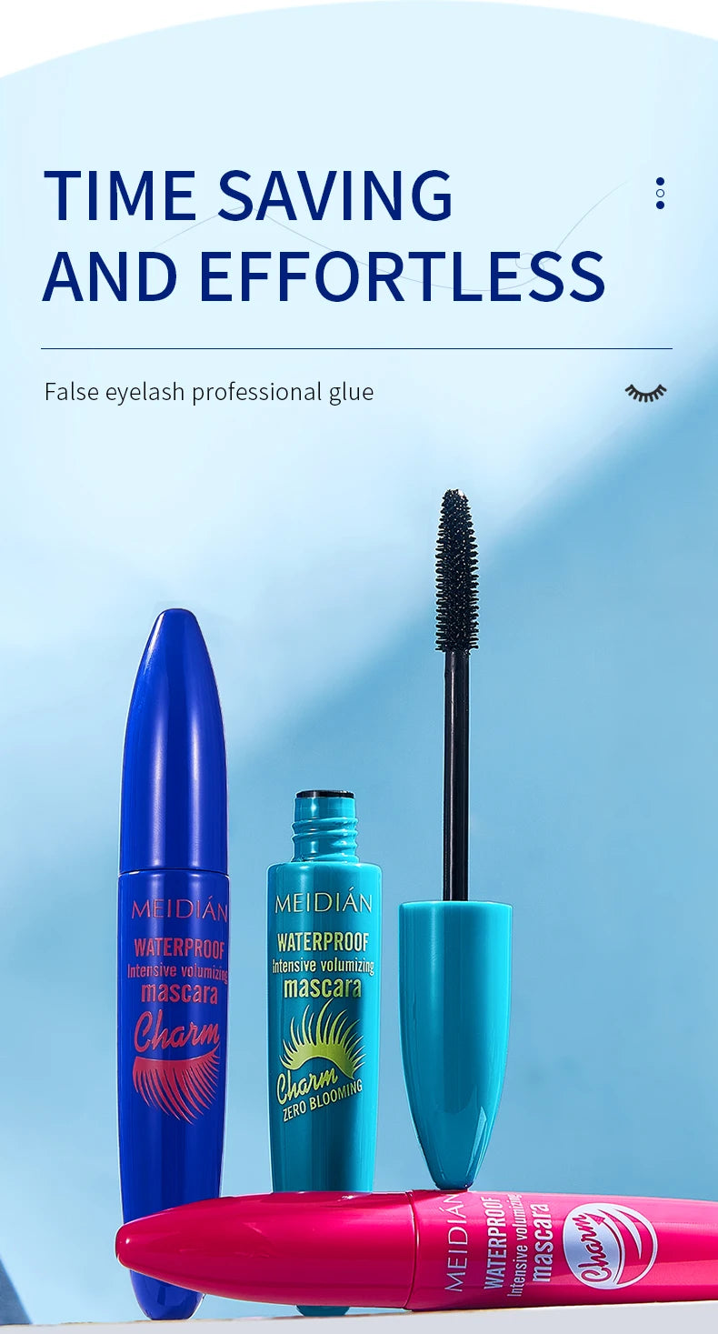 Meidian Waterproof Mascara Long Lasting Volumizing Eye Makeup