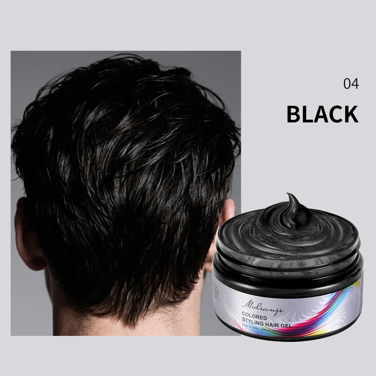 Molianji Disposable Instant Color Hair Styling Gel 100ml
