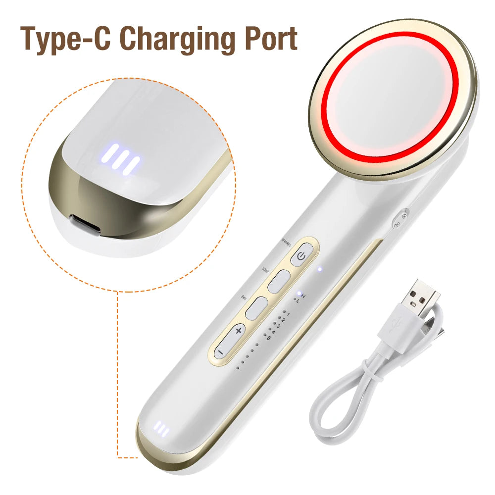 Ultrasonic EMS Body Slimming and Facial Lifting Massager